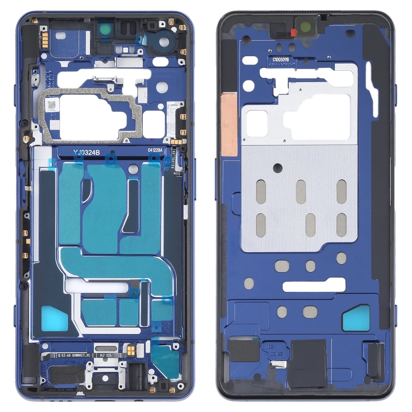 Plat Bezel Bingkai LCD Perumahan Depan untuk Xiaomi Black Shark 4 / Black Shark 4 Pro SHARK PRS-H0, SHARK PRS-A0