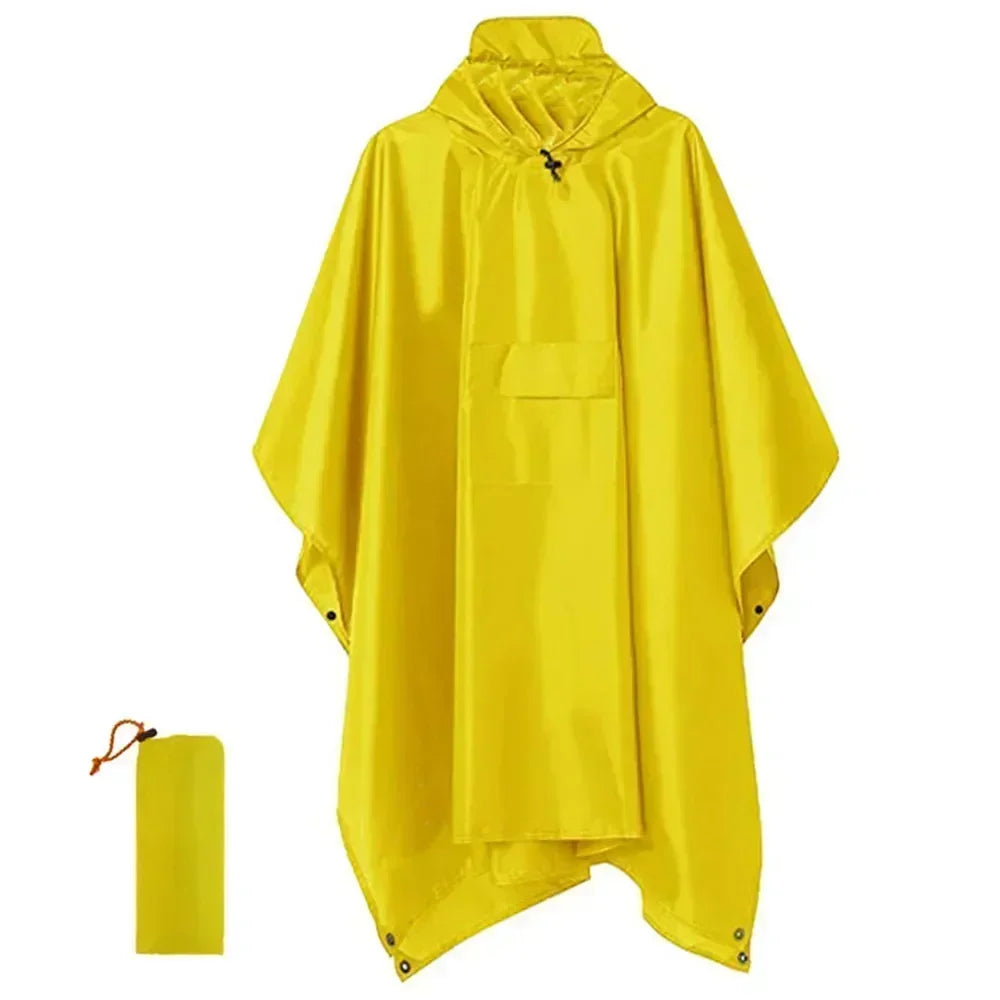 Coat Hooded Raincoats Travel Hiking Fishing Climbing Poncho Outdoor Portable Adult Waterproof Raincoat Women Men Practical Rain