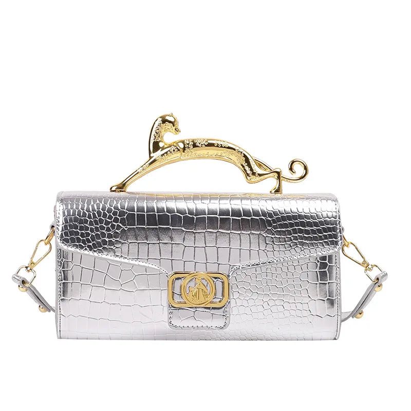 Beg Tangan Wanita Beg Baharu untuk Wanita Pemegang Logam Kulit Pereka Jenama Terkenal Beg Bahu Trend Fesyen Crossbody