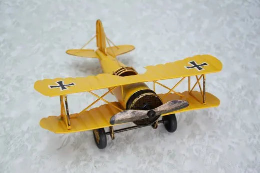 Perhiasan Menembak Kraf Besi Mini Model Pesawat Retro Aksesori Rumah Studio Foto Alatan Fotografi Bayi