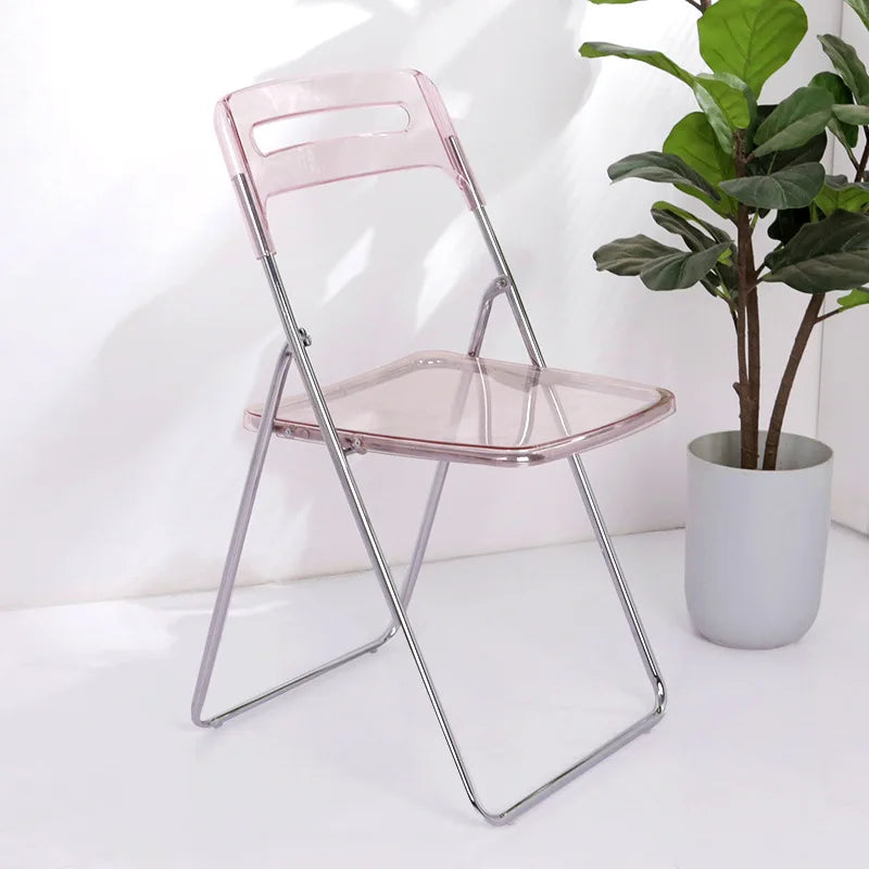 Folding Chairs Minimalist Home Leisure Backrest Chairs Dining Chairs Exhibition Chairs Plastic Training Chairs Dining Chair 2024