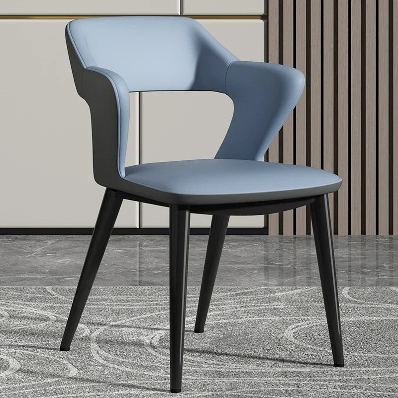 Light Luxury Dining Chairs High-Grade Tea Table Chairs Simple Negotiation Chairs with Backrest Modern Luxury Dining Set