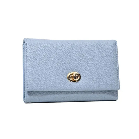 BOMO Turn Retro Wallets for Women Black Litchi Pattern Short Folding Wallets Korean Style Luxury Designer Bags Trend 2024