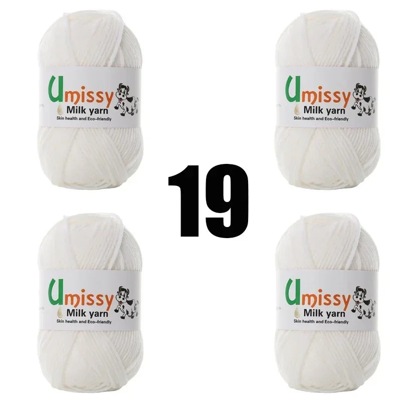 4pcs 50g Knit Yarn for Sale Hilo Yarn Crochet Threads Ball Estambre Para Tejer