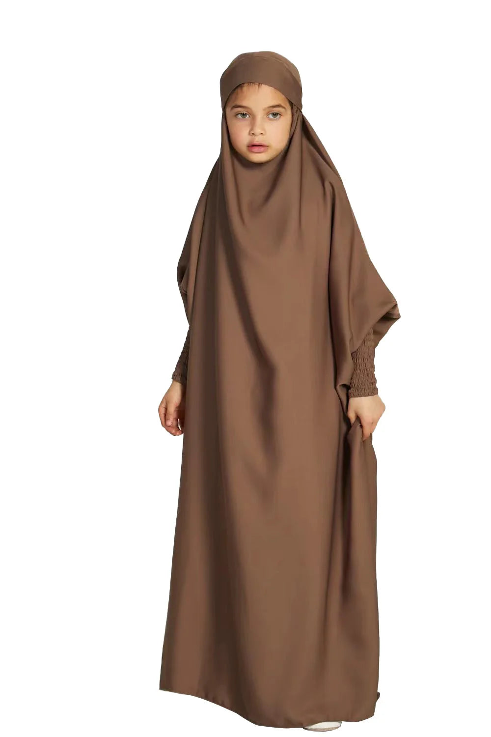 2024 Ramadan Eid Niqab Khimar Pakaian Solat Untuk Wanita Anak-anak Abaya Muslim Dubai Turki Islam Pakaian Kebaya Jubah Femme Musulmane