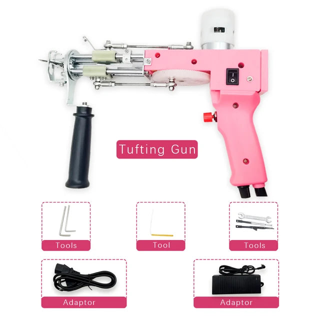 Upgrade 2 In1 Tufting Gun Cut Pile And Loop Pile Electric Carpet Tufting Gun Hand Gun tufting gun Carpet Weaving Flocking Mchine