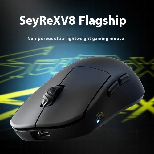 Tetikus Wayarles Scyrox V8 PAW3950 Nordic52840 8K FPS Tetikus Permainan Tetikus Pemain Ringan Hadiah Aksesori Permainan Tersuai