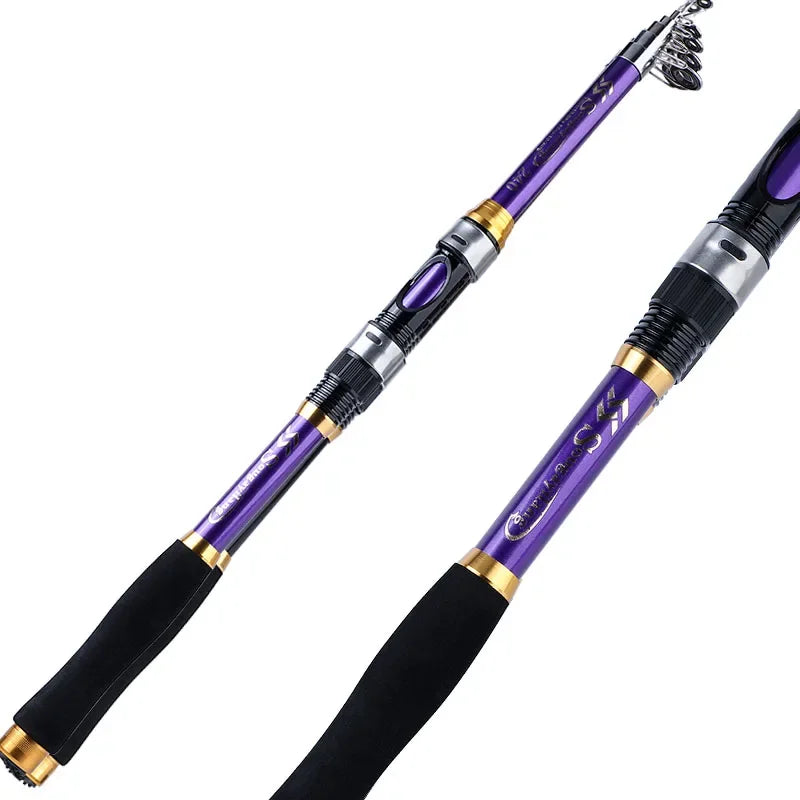 Sougayilang 1.8-3.3M Pancing Teleskopik Baharu Pancing Ultralight Carp Fishing Rod Feeder Rod Tiang Berputar Alat Memancing