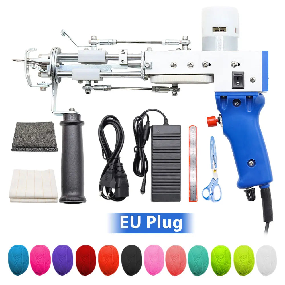100-240V 2in1 Electric Tufting Gun Для Ковров Carpet Тафтинговый Пистолет Gun Weaving Flocking Rug Machine Pistola De Tufting