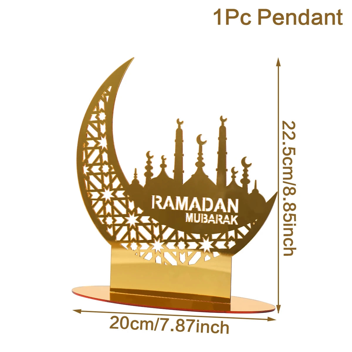 Hiasan Akrilik Ramadan Mubarak Hiasan Ramadan Kareem 2024 Eid Mubarak Hiasan Pesta Muslim Islam Bekalan Hari Raya Aidilfitri