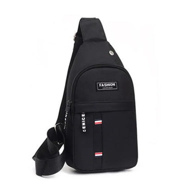 Chest Bag Solid Color Men Chest Bag Outdoor Casual Fashion One Shoulder Crossbody Bag Men's Waterproof Large Capacity Fanny Pack