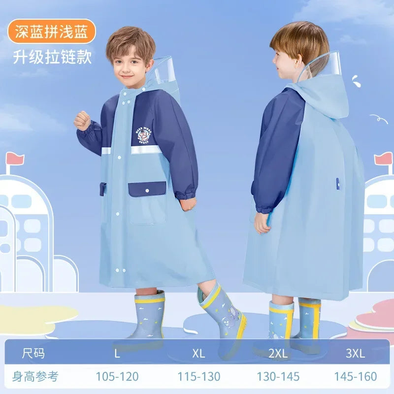 Baju Hujan Kanak-kanak Baju Hujan Kanak-kanak Gaya Kolej Sekolah Tadika Sekolah Rendah Badan Penuh Baju Hujan Kanak-kanak Kalis Air