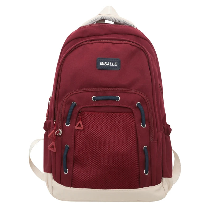 Fashion Backpack Women Large Capacity Waterproof Laptop Backpack Unisex College School Bags Trendy Cool Netbag Travel Book Bags