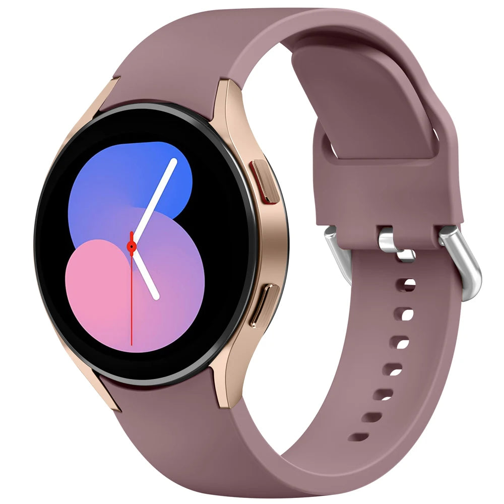 Tali Silikon 20mm Untuk Jam Tangan Samsung Galaxy 6/5/4 44mm 40mm pro Gelang Jam Untuk Jam Tangan Galaxy 6 4 Jalur 43mm/47mm 42mm/46mm Klasik Klasik