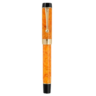 New Jinhao 100 Centennial Resin Fountain Pen Iridum F Nib with Converter sliver Clip Business Office Writing orange Pens gifts