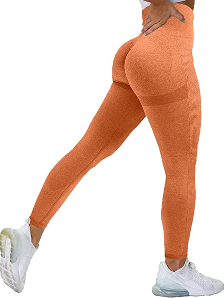 Legging Senam Lancar Wanita Pinggang Tinggi Legging Tekan Ke Atas Wanita Legging Gim Seksi Fesyen Legging Sukan Hitam