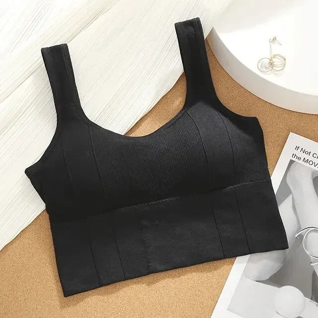 Top Kecergasan Anti-Peluh Bernafas Bra Yoga Lancar Wanita Atasan Crop Tahan Hentakan Bra Sukan Atasan Senaman Bra Sukan