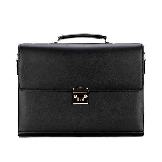 Luxury Leather Briefcases For Men Executive Business Office Notebook 16 Inch Laptop Handbag Shoulder Square Side Crossbody Bag