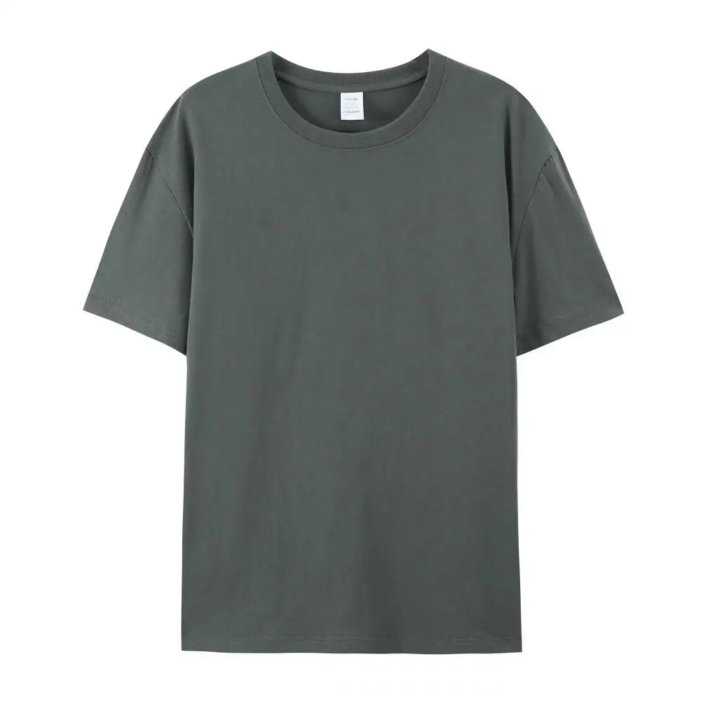 100% Kapas Kemeja-T Uniseks Putih Polos Leher Krew Tshirt Coton Herren Kemeja-T Uomo Kosong Hitam T-Shirt untuk Lelaki Playeras De Hombre