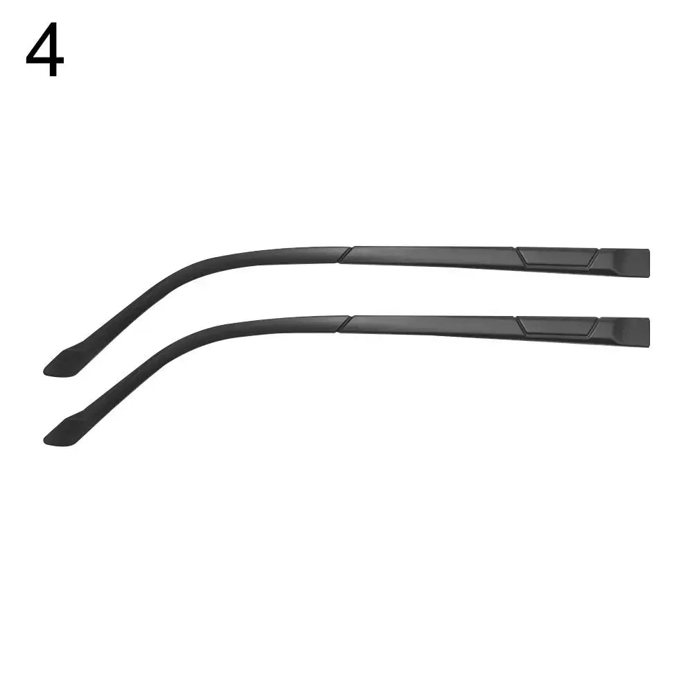 1 Pair Eyeglasses Temple Arm Flat Teeth TR90 Anti-Slip Eyeglasses Replacement Leg Eyewear Frames Accessories Glasses Repair Tool