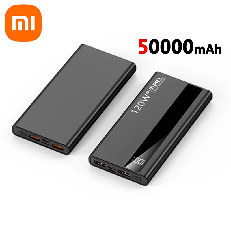 Bank Kuasa Xiaomi 200000mAh Bank Kuasa Kapasiti Besar 120W Pengecasan Pantas Bekalan Kuasa Kecemasan Luar untuk iPhone Samsung