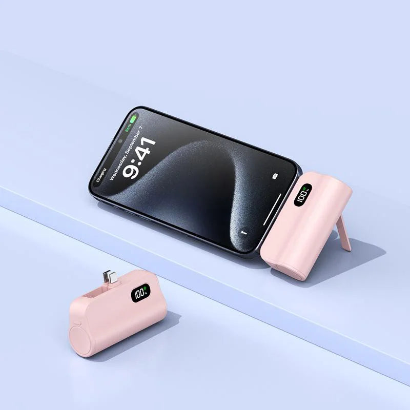 Bank Kuasa Kapsul Xiaomi 50000mAh Poket Power Bank 120W Fast Charge Mini Portable Power Bank Sesuai untuk iPhone dan Android