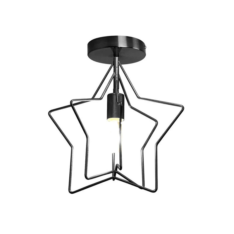Modern Metal Gold Ceiling Light Industrial Iron Ceiling Lamp Decor for Living Room Bedroom Aisle Loft E27 Home Lighting Fixture