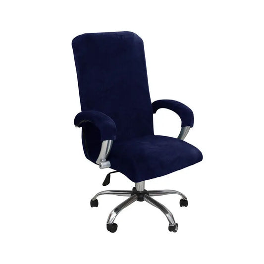 New Elastic Stretch Velvet Office Chair Cover Rotate Swivel Computer Chair High Back Protector Arm Covers Chair Slipcover