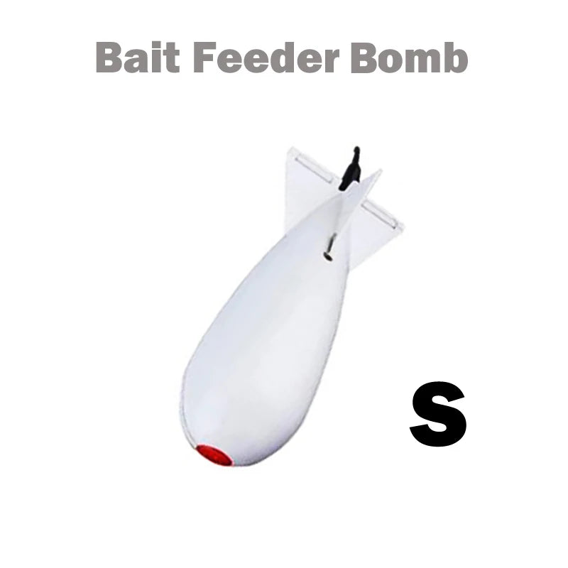 TOLU Memancing Roket Feeder Besar Kecil Spod Bomb Float Lure Umpan Pemegang 2 Saiz Pellet Roket Feeder Kedudukan Aksesori Gear