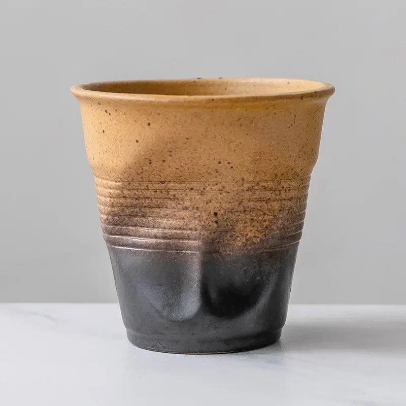 Cawan Kopi Seramik, Cawan Tembikar, Cawan Teh Porcelain, Air Minuman, Cawan Teh, Tukar Kiln, 200ml, 1Pc