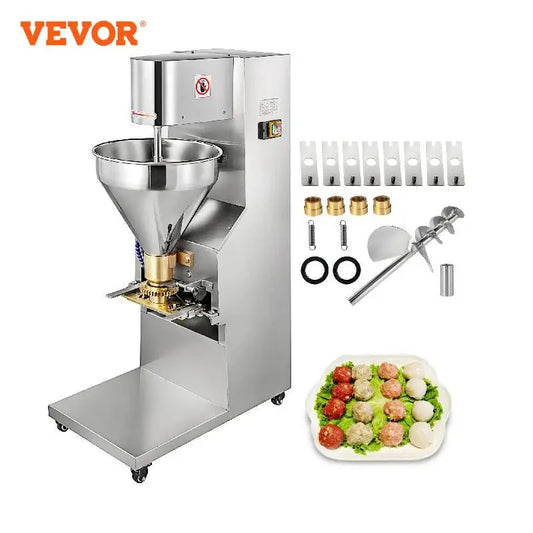 VEVOR Meatball Forming Machine Freestanding Meatball Maker Machines with 5 Moulds