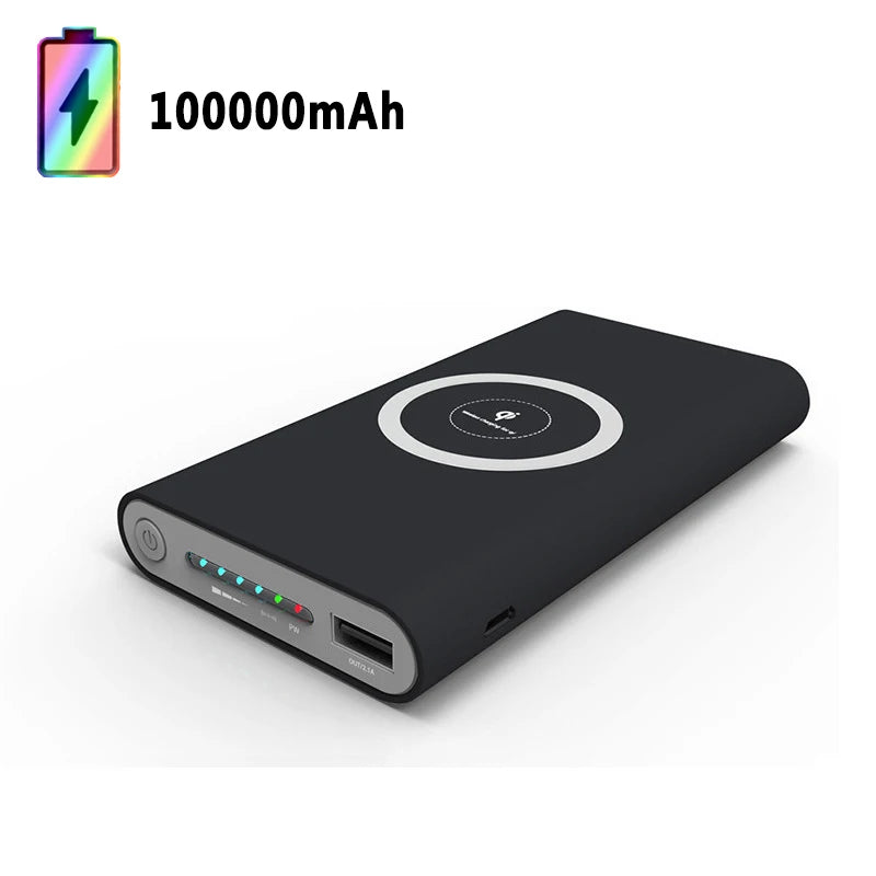 Bank Kuasa 200000mah Xiaomi 200000mah Kapasiti ultra besar Bank Kuasa Pengecasan Cepat Wayarles Sejagat Nipis Untuk Iphone Huawei Samsung Baru