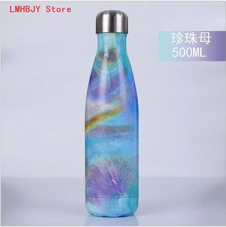 500ml Double-Wall Insulated Vacuum Flask Stainless Steel Thermos Cola Water Beer Outdoors Sport Water Bottle