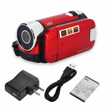 Kamera DV Putaran HD Penuh 16X Definisi Tinggi Camcorder Digital Video Kamera DV Digital DV Digital Camcorder Kamera Video HD