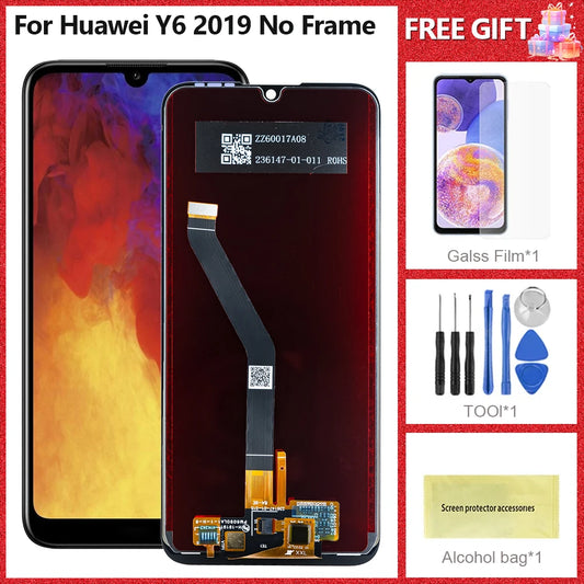 6.09" NEW TFT LCD Display For Huawei Y6 2019 LCD Touch Screen Digitizer Assembly For Huawei Y6 MRD-LX1 LCD Replacement part
