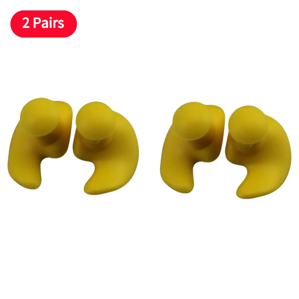 1/2 Pairs Earplugs Silicone Swimming Waterproof Ear Plugs Diving Surf Water Sport Swim Anti Noise Earplugs Swimming Accessories