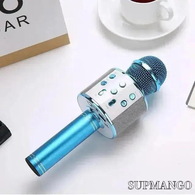 Mikrofon Karaoke Tanpa Wayar Pegang Tangan Profesional Mikrofon Pembesar Suara USB untuk Pemain Muzik Kanak-kanak Perakam Nyanyian KTV