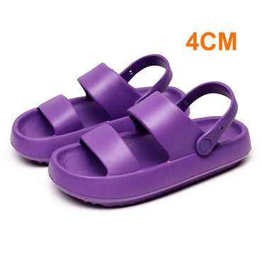 Rimocy Soft Bottom Cloud Slippers Women 2024 Summer Thick Soled Platform Sandals Woman Non Slip Bathroom Slippers Flip Flops