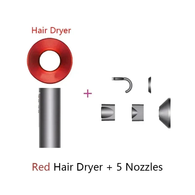Professional Leafless Electric Hair Dryer Machine Negative Ions 220v Air Blower Super Ionic Blow Dryer 5 in 1 Styling Tools