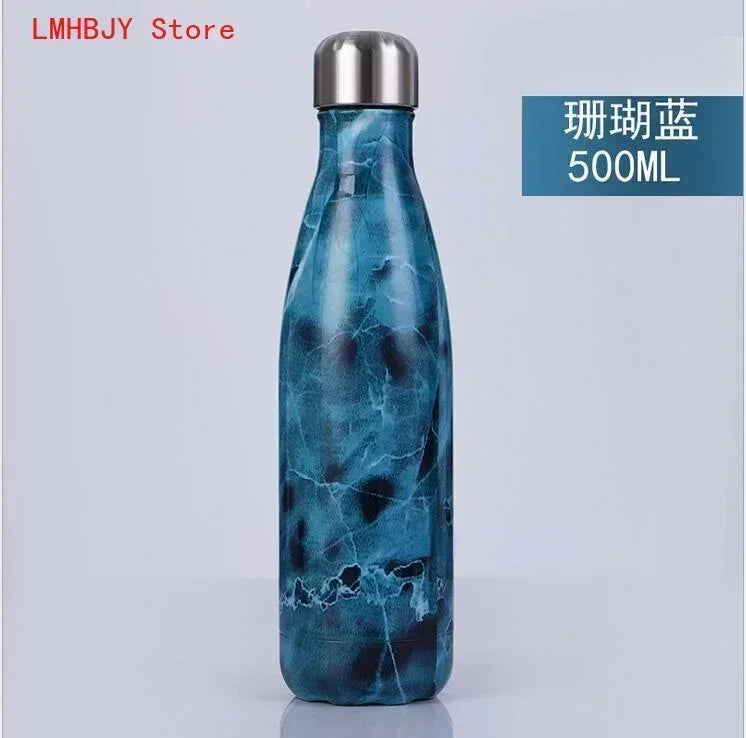500ml Double-Wall Insulated Vacuum Flask Stainless Steel Thermos Cola Water Beer Outdoors Sport Water Bottle