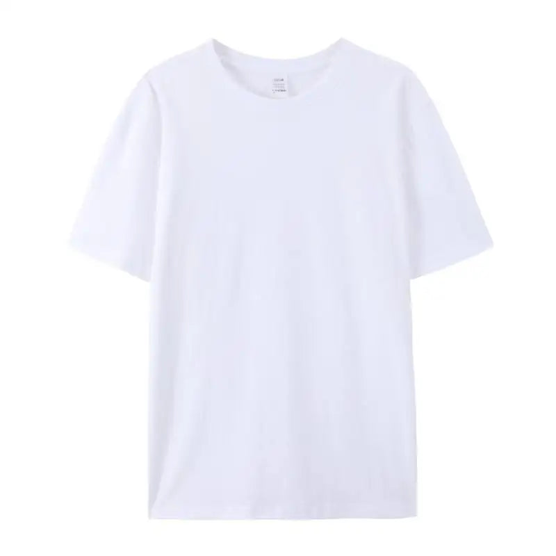 100% Kapas Kemeja-T Uniseks Putih Polos Leher Krew Tshirt Coton Herren Kemeja-T Uomo Kosong Hitam T-Shirt untuk Lelaki Playeras De Hombre