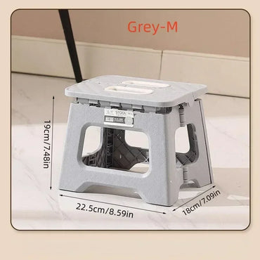 2024 New Adult Children Portable Folding Stool Thickened Plastic Saddle Chair For Outdoor Activities And Fishing