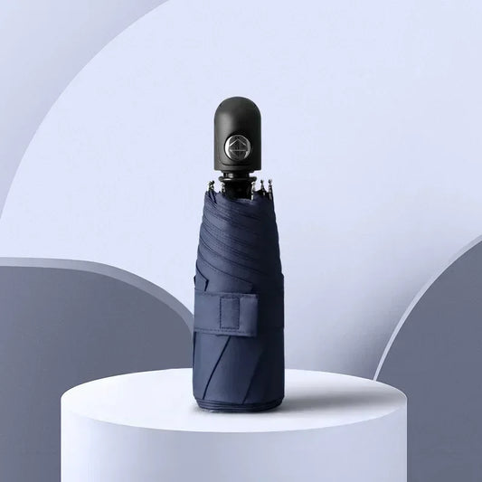 Payung poket automatik sepenuhnya comel mini hitam bersalut lima lipatan payung matahari payung poket mudah alih mini