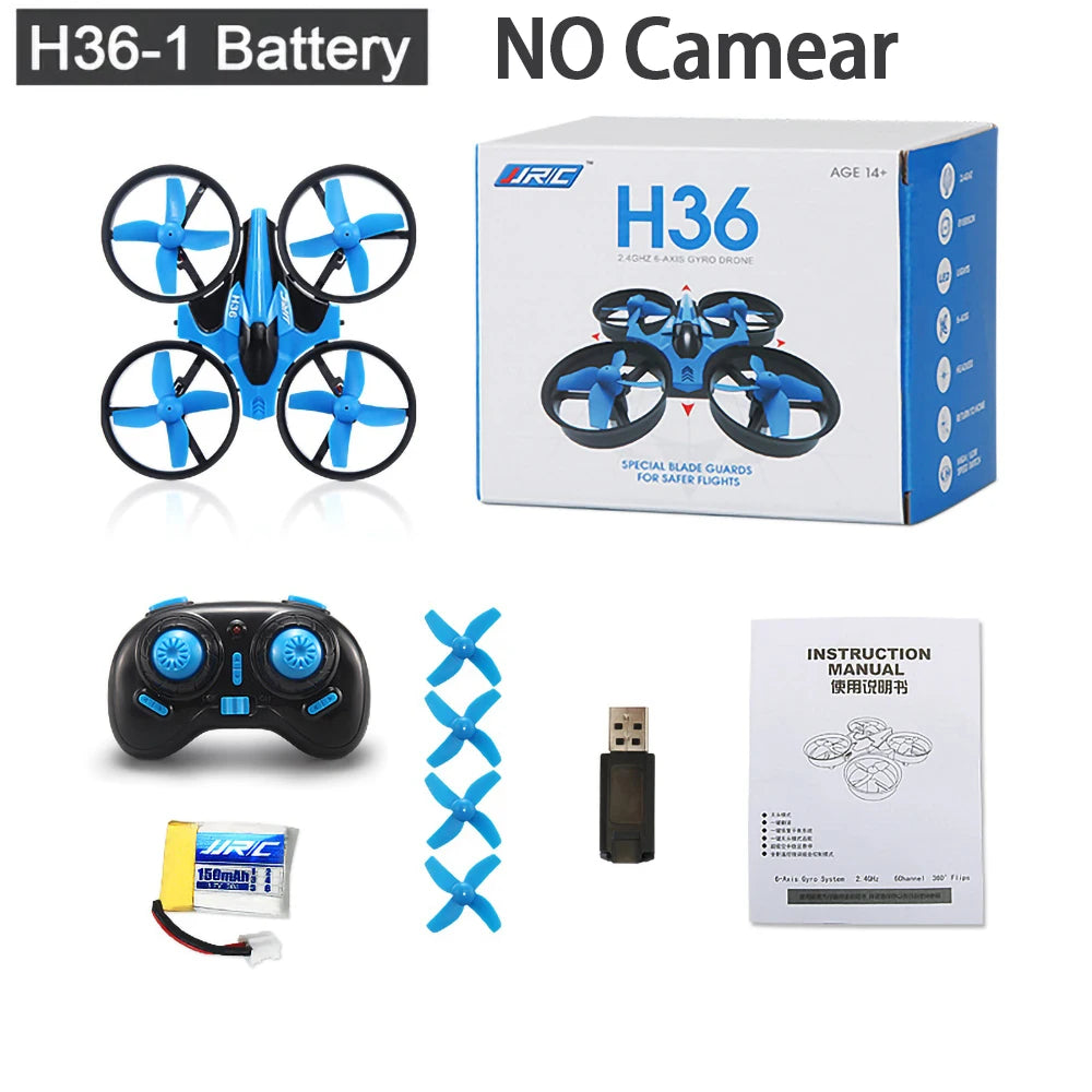 JJRC H107/H36 8K menembak mini drone quadcopter kanak-kanak mainan kawalan jauh helikopter pintar mengelak halangan