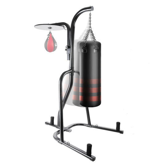 AOOU Heavy Boxing Bag dan Speed Bag Stand, Steel Punching Stand untuk Heavy Bag, Ketinggian Boleh Laras