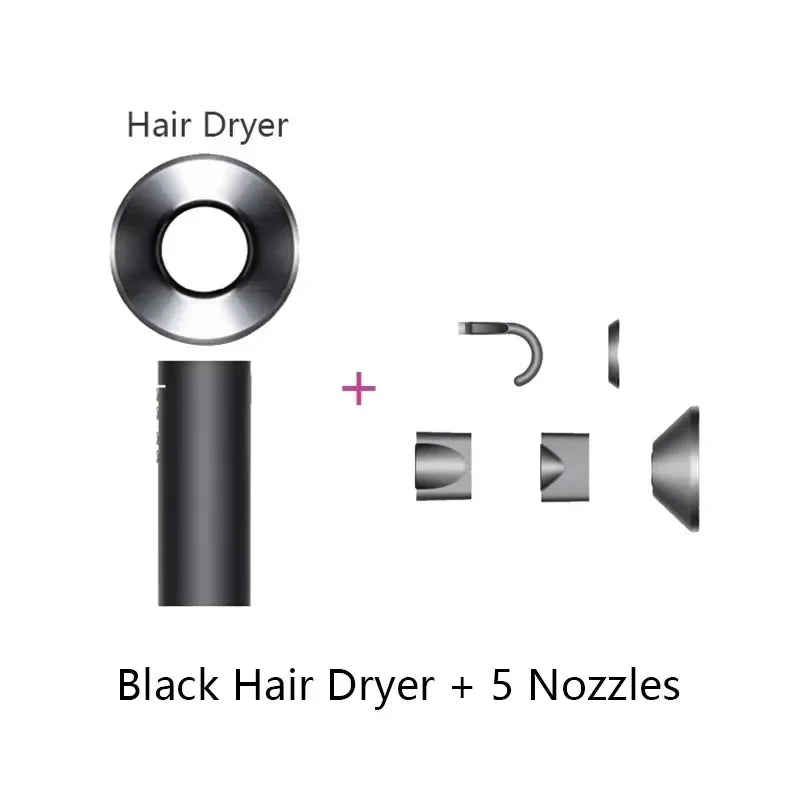 Professional Leafless Electric Hair Dryer Machine Negative Ions 220v Air Blower Super Ionic Blow Dryer 5 in 1 Styling Tools