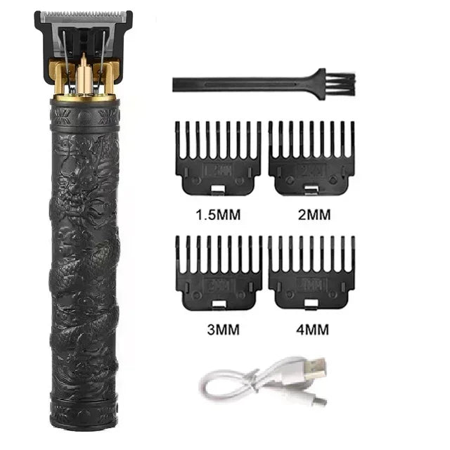 Vintage T9 Hair Trimmer for men Professional Hair Cutting Machine Cordless Beard Trimmer for Home Travel Cordless Hair Clipper