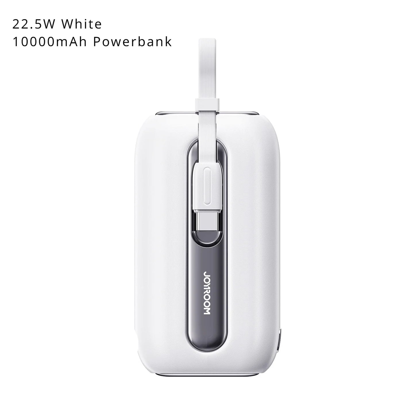 Pengecas Pantas Mini 2 dalam 1 Bank Kuasa Kabel Terbina dalam dengan Sokongan Kabel Dwi Antara Muka Apple Jenis-c Bank Kuasa 10000mAh