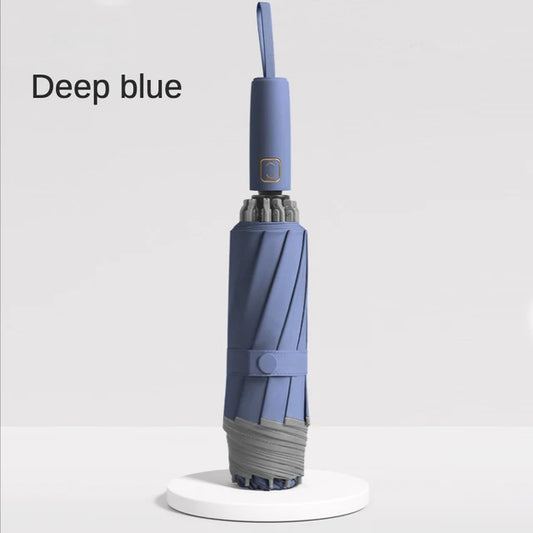 New Automatic Three-fold Reverse Umbrella Women Men Sunscreen Waterproof Car Reverse Reflective Anti-wind 10-bone Umbrellas