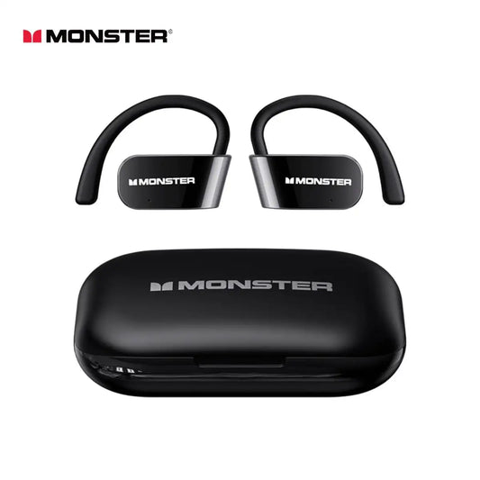 Monster GT10 OWS Fon Telinga Bluetooth 5.4 Wayarles Dijalankan Udara Fon Telinga Sukan Telinga Terbuka Fon Telinga Sukan Permainan Muzik Dwi Mod